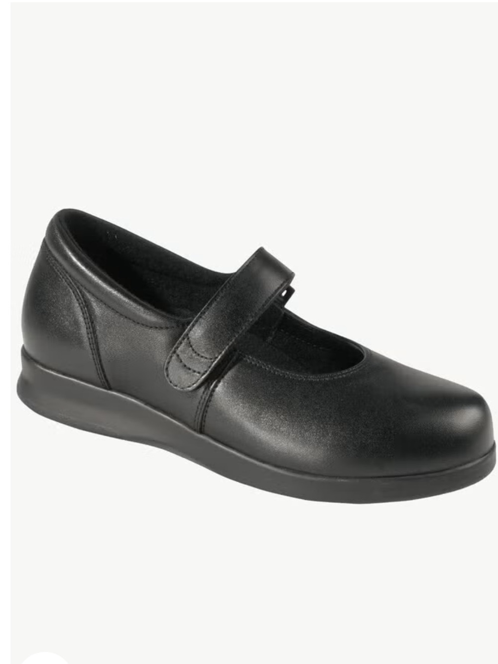 Drew Bloom II Leather Orthopedic Mary Jane Shoes Adj Velcro Strap Black Sz 9.5M